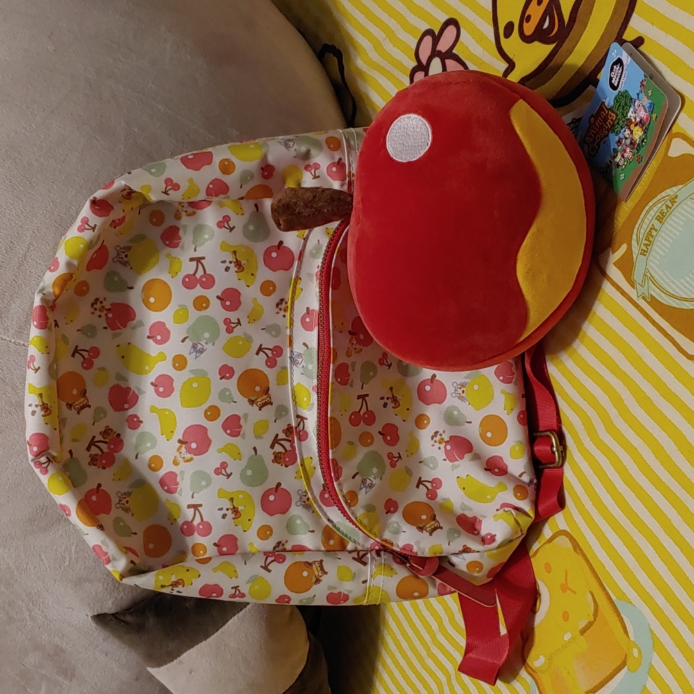 Animal Crossing Mini Backpack (and bonus 🍎 plush!)